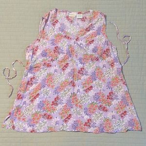 Oh! Mamma, pretty, floral, s/l maternity blouse